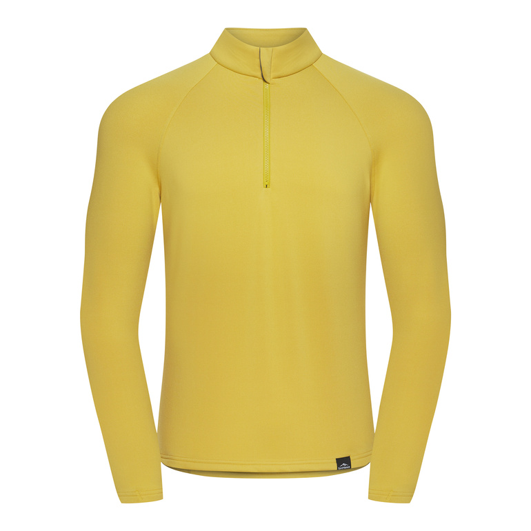 VIK 1/4 Zip Men Amber Yellow