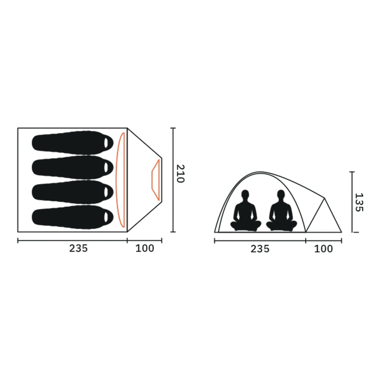 Tent ANDY IV / 5.2 kg