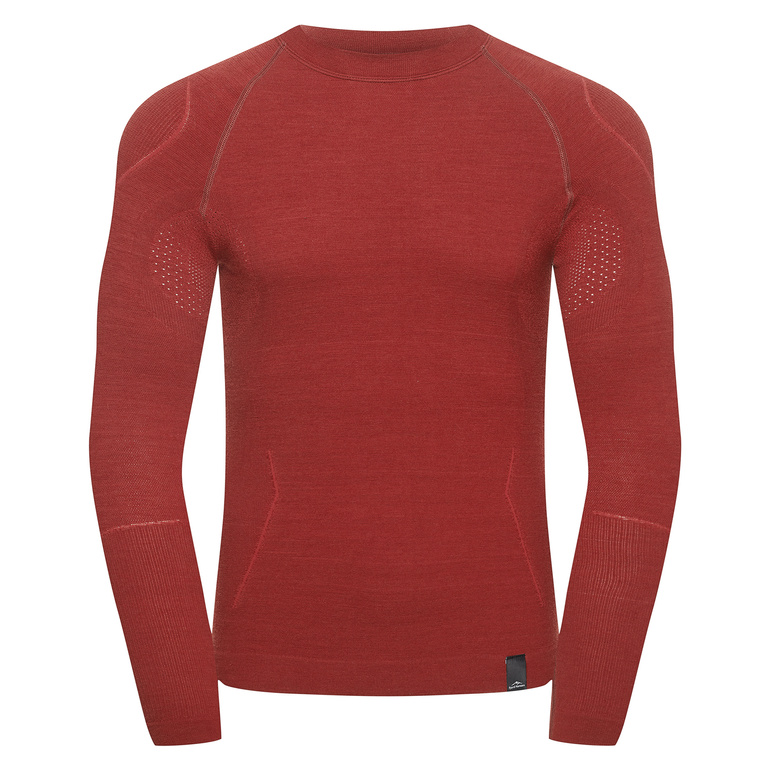 Oxiva Merino Longsleeve Men Oaky Red