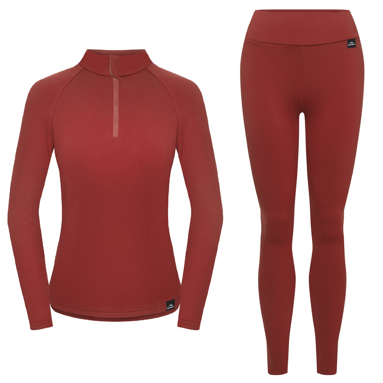 VIK 1/4 Zip Women Oaky Red